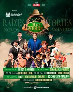 Morada FM — Foi realizado ontem a noite no salão de festas do Sindicato Rural de Rio Verde, o evento da Expo Rio Verde de 2026. Foram oficializados dos shows, locutores de rodeio e também a tradicional Queima do Alho. A Expo Rio Verde será realizada entre os dias 02 a 12 de julho, mas o evento começa bem antes, mais precisamente em junho com a tradicional Queima do Alho no dia 20. No dia 28 teremos o famoso desfile de cavaleiros. Confira os shows da Queima do Alho Edy Brito & Samuel Renê & Adriano Ronaldo Viola Filho João Kleber & Humberto […]